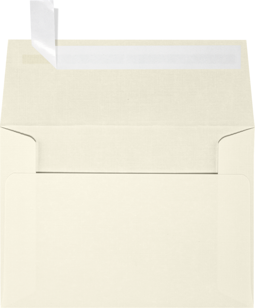 Natural Linen 32lb A1 Invitation Envelopes (3 5/8 x 5 1/8) with Peel & Seal