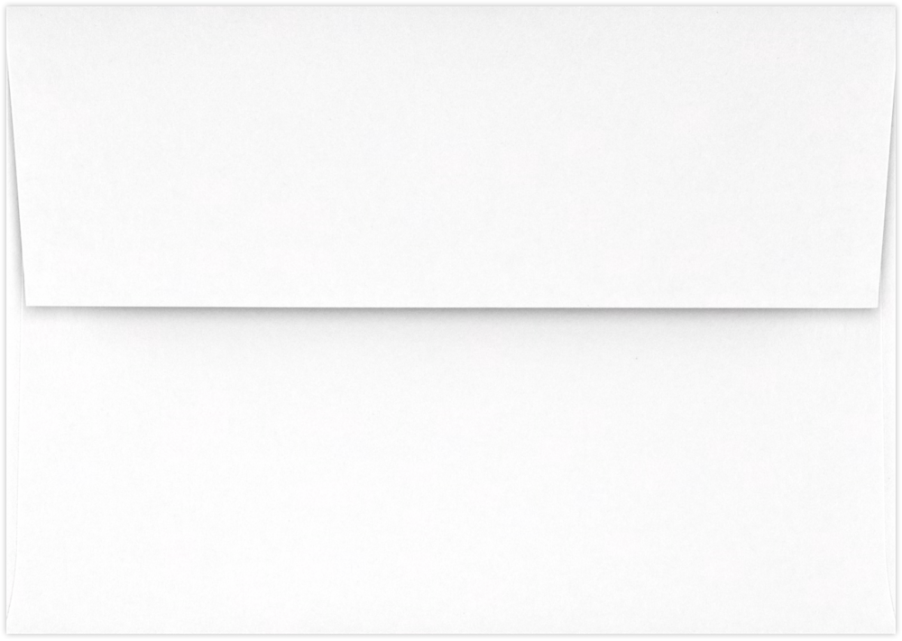 White 100% Cotton 32lb A1 Invitation Envelopes (3 5/8 x 5 1/8) with Peel & Seal