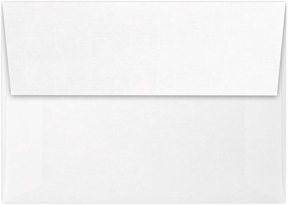 White Linen 32lb A1 Invitation Envelopes (3 5/8 x 5 1/8) with Peel & Seal
