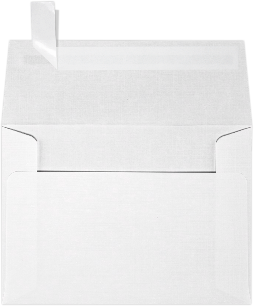 White Linen 32lb A1 Invitation Envelopes (3 5/8 x 5 1/8) with Peel & Seal