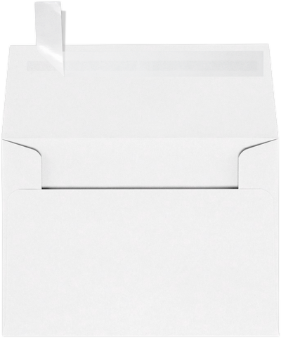 White Recycled 32lb A1 Invitation Envelopes (3 5/8 x 5 1/8) with Peel & Seal