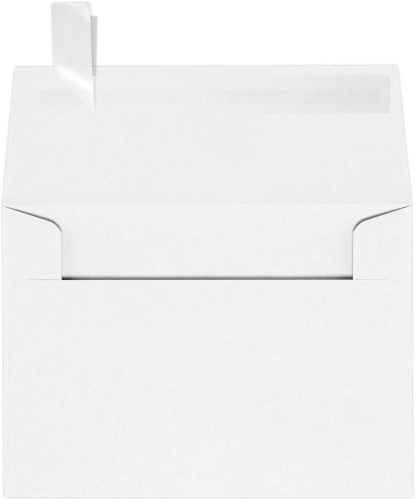 White Recycled 32lb A1 Invitation Envelopes (3 5/8 x 5 1/8) with Peel & Seal