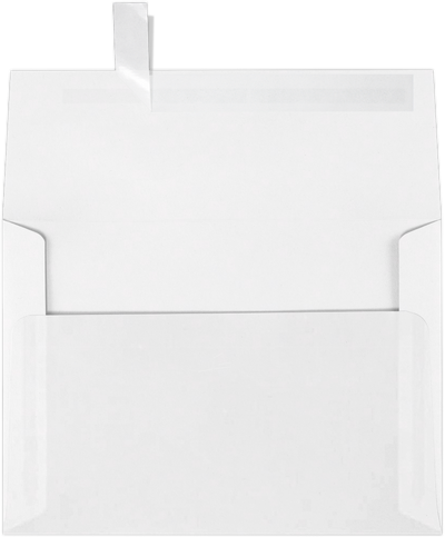 Clear Translucent 30lb A2 Invitation Envelopes (4 3/8 x 5 3/4) with Peel & Seal
