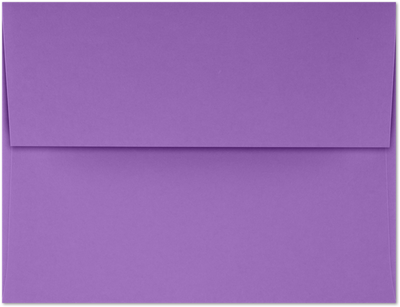 Violet Grape Purple 28lb A2 Invitation Envelopes (4 3/8 x 5 3/4) with Peel & Seal