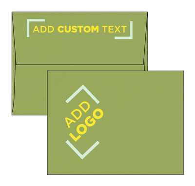 Dark Green Olive 28lb A2 Invitation Envelopes (4 3/8 x 5 3/4) with Peel & Seal
