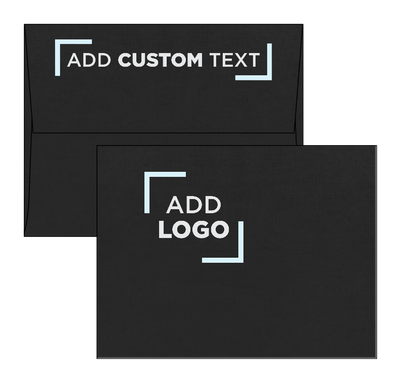 Black Linen 32lb A2 Invitation Envelopes (4 3/8 x 5 3/4) with Peel & Seal