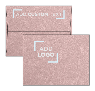 Misty Rose Pink Metallic 84lb A2 Invitation Envelopes (4 3/8 x 5 3/4) with Peel & Seal
