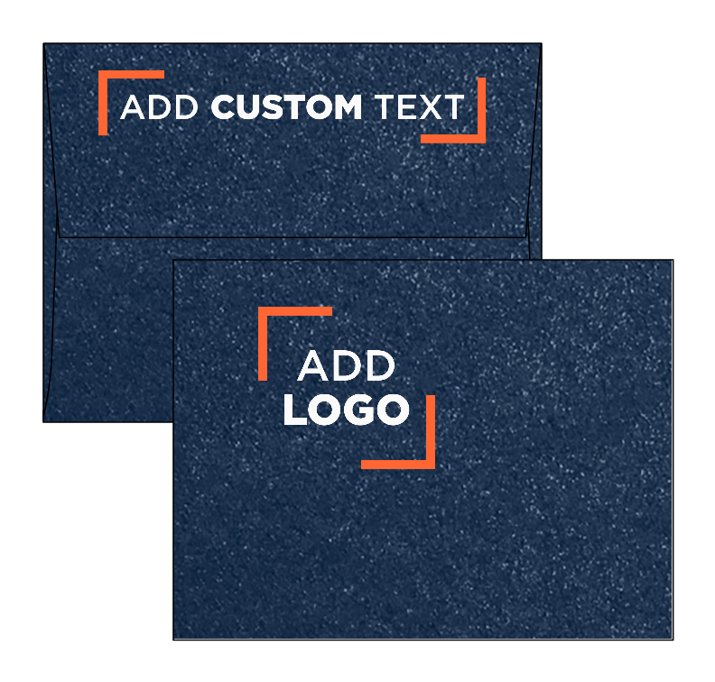 Lapis Navy Blue Metallic 32lb A2 Invitation Envelopes (4 3/8 x 5 3/4) with Peel & Seal