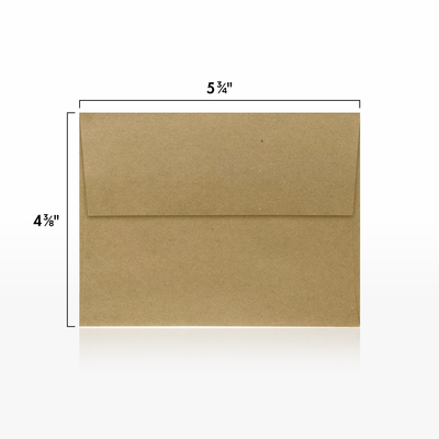 Grocery Bag 28lb A2 Invitation Envelopes (4 3/8 x 5 3/4) with Peel & Seal