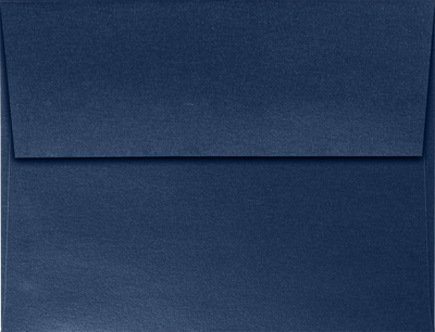 Lapis Navy Blue Metallic 32lb A2 Invitation Envelopes (4 3/8 x 5 3/4) with Peel & Seal