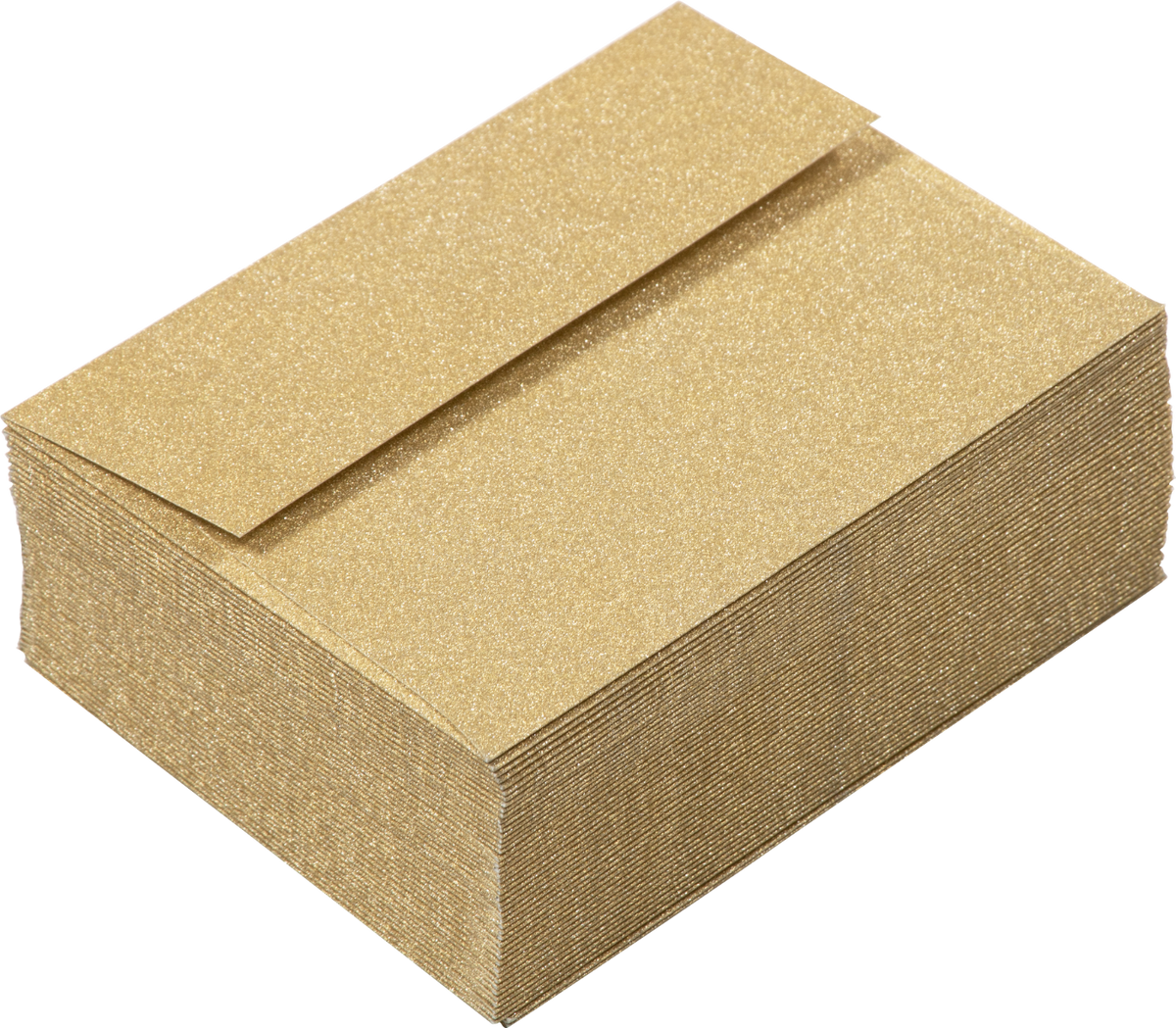 Gold Sparkle 90lb A2 Invitation Envelopes (4 3/8 x 5 3/4) with Peel & Seal