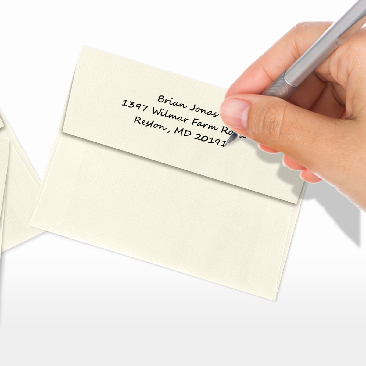 Natural Linen 32lb A2 Invitation Envelopes (4 3/8 x 5 3/4) with Peel & Seal