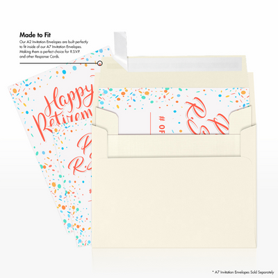 Natural Linen 32lb A2 Invitation Envelopes (4 3/8 x 5 3/4) with Peel & Seal