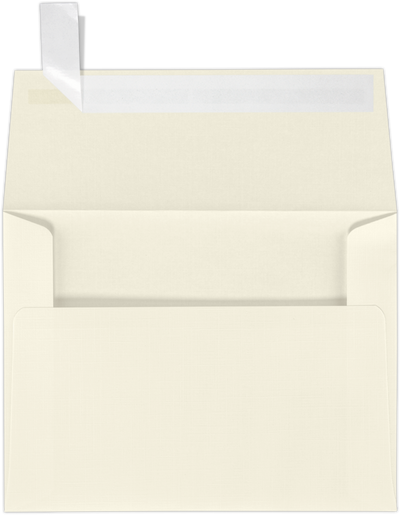 Natural Linen 32lb A2 Invitation Envelopes (4 3/8 x 5 3/4) with Peel & Seal