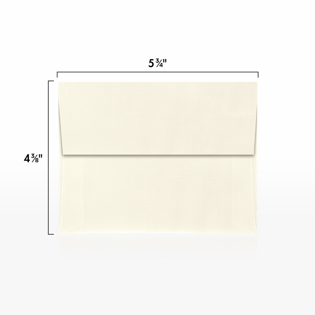 Natural Linen 32lb A2 Invitation Envelopes (4 3/8 x 5 3/4) with Peel & Seal