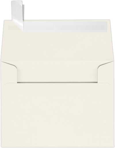 Natural Recycled 32lb A2 Invitation Envelopes (4 3/8 x 5 3/4) with Peel & Seal