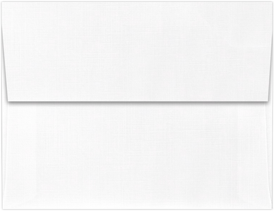 White Linen 32lb A2 Invitation Envelopes (4 3/8 x 5 3/4) with Peel & Seal