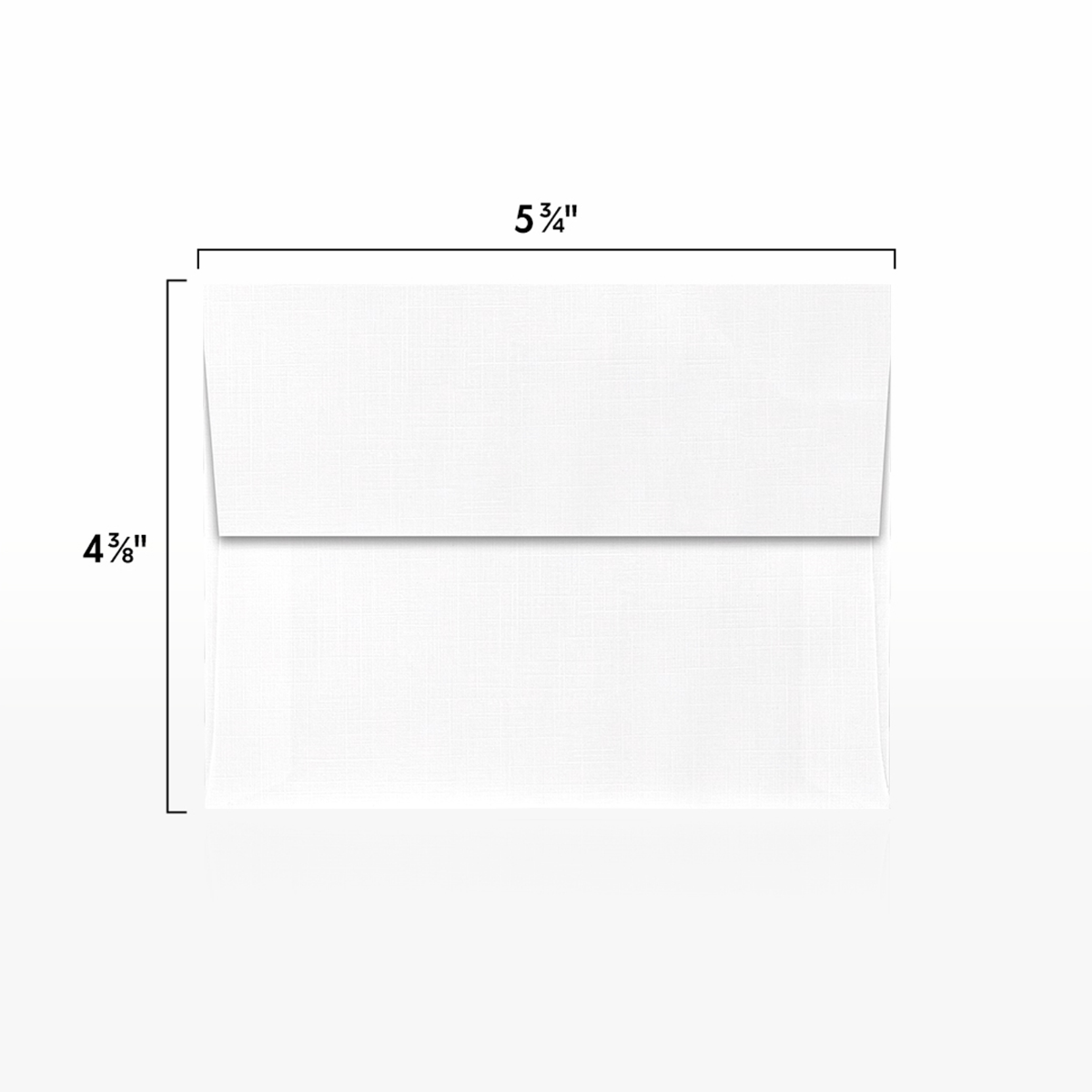 White Linen 32lb A2 Invitation Envelopes (4 3/8 x 5 3/4) with Peel & Seal
