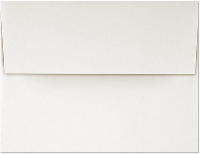 White Recycled 32lb A2 Invitation Envelopes (4 3/8 x 5 3/4) with Peel & Seal