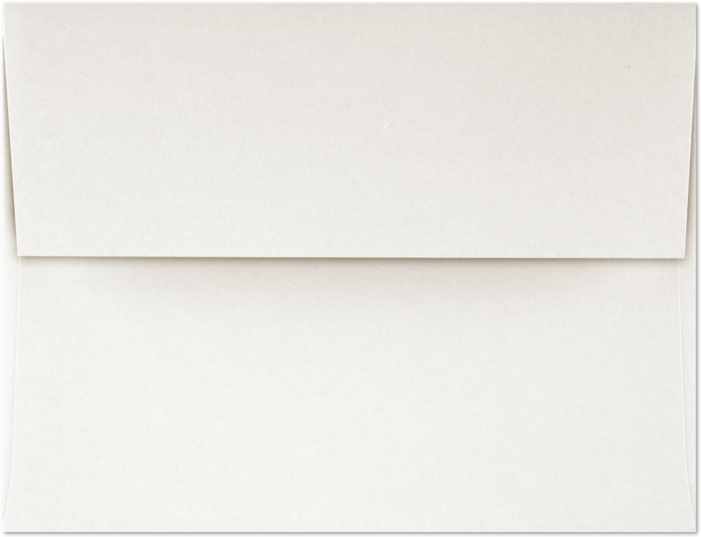 White Recycled 32lb A2 Invitation Envelopes (4 3/8 x 5 3/4) with Peel & Seal