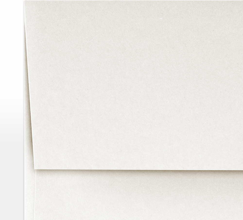 White Recycled 32lb A2 Invitation Envelopes (4 3/8 x 5 3/4) with Peel & Seal