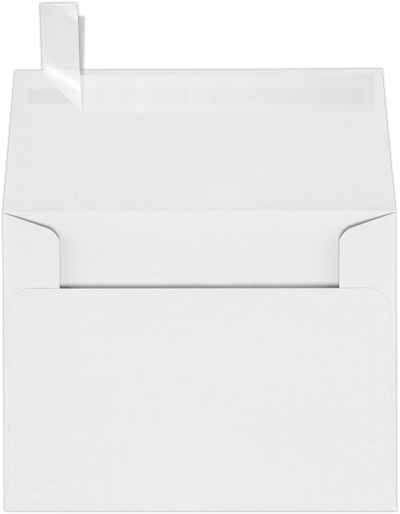 White 24lb A2 Invitation Envelopes (4 3/8 x 5 3/4) with Peel & Seal