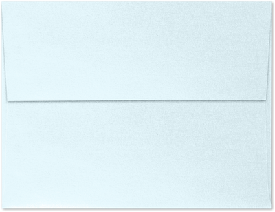 Aquamarine Blue Metallic 32lb A4 Invitation Envelopes (4 1/4 x 6 1/4) with Peel & Seal