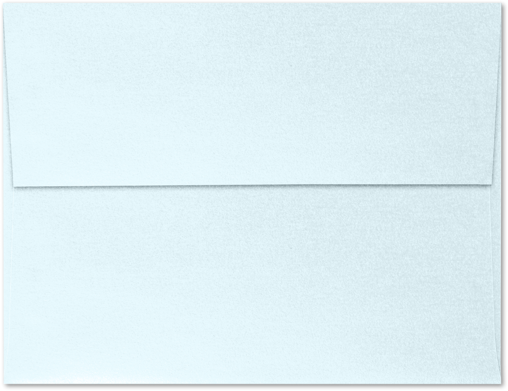 Aquamarine Blue Metallic 32lb A4 Invitation Envelopes (4 1/4 x 6 1/4) with Peel & Seal