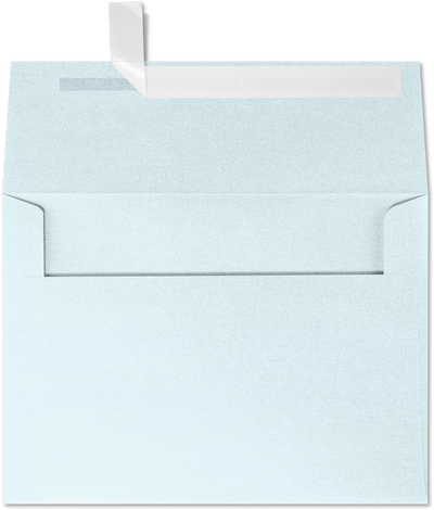 Aquamarine Blue Metallic 32lb A4 Invitation Envelopes (4 1/4 x 6 1/4) with Peel & Seal