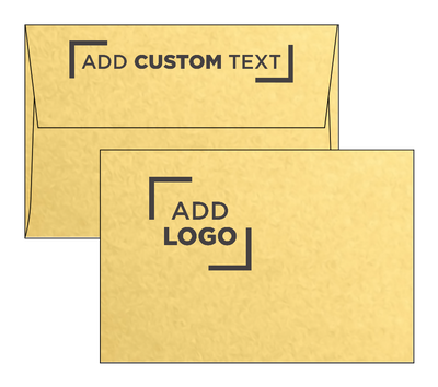 Gold Metallic 32lb A4 Invitation Envelopes (4 1/4 x 6 1/4) with Peel & Seal