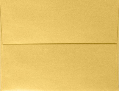 Gold Metallic 32lb A4 Invitation Envelopes (4 1/4 x 6 1/4) with Peel & Seal