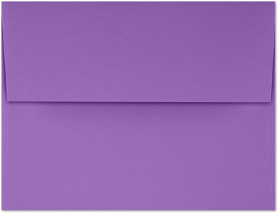 Violet Grape Purple 28lb A4 Invitation Envelopes (4 1/4 x 6 1/4) with Peel & Seal