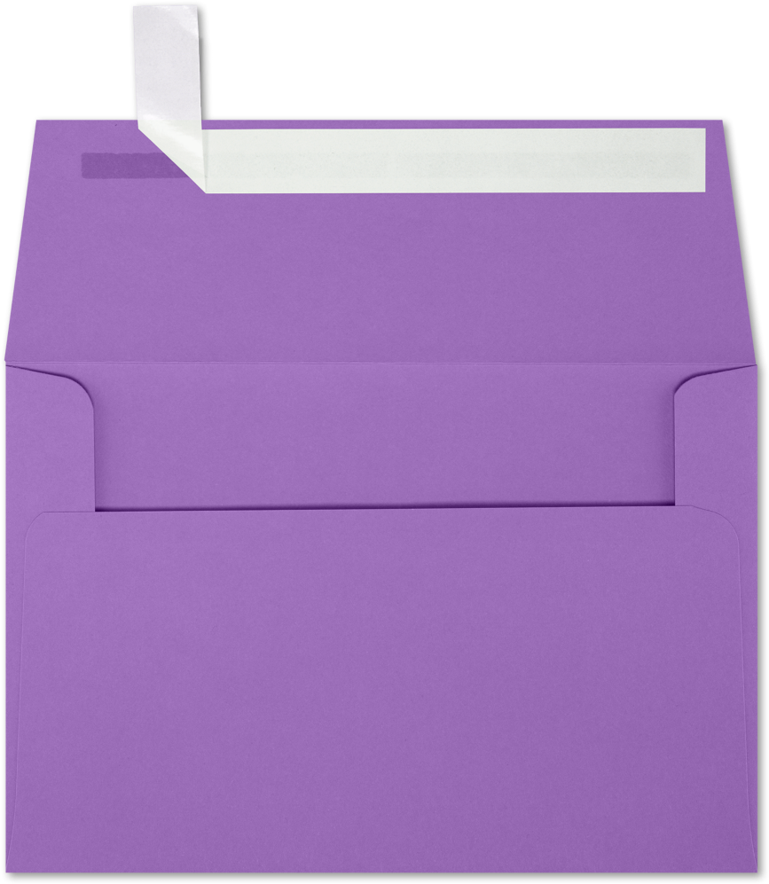 Violet Grape Purple 28lb A4 Invitation Envelopes (4 1/4 x 6 1/4) with Peel & Seal