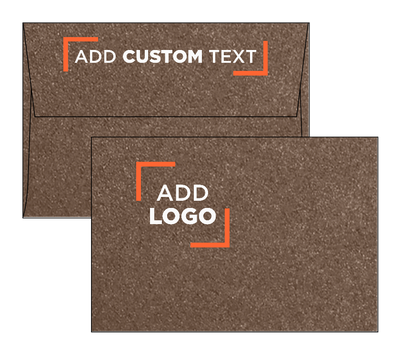 Bronze Brown Metallic 32lb A4 Invitation Envelopes (4 1/4 x 6 1/4) with Peel & Seal