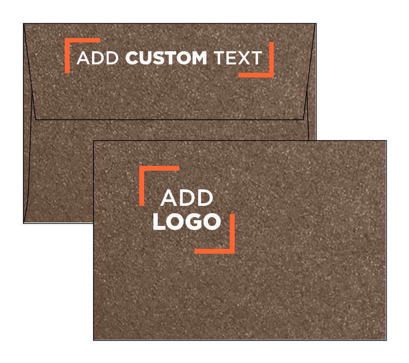 Bronze Brown Metallic 32lb A4 Invitation Envelopes (4 1/4 x 6 1/4) with Peel & Seal