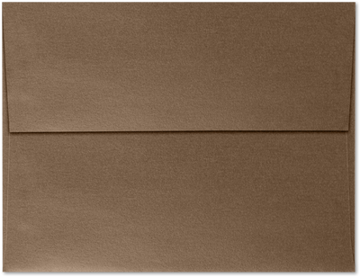 Bronze Brown Metallic 32lb A4 Invitation Envelopes (4 1/4 x 6 1/4) with Peel & Seal