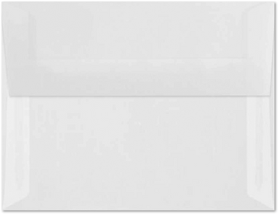 Clear Translucent 30lb A4 Invitation Envelopes (4 1/4 x 6 1/4) with Peel & Seal