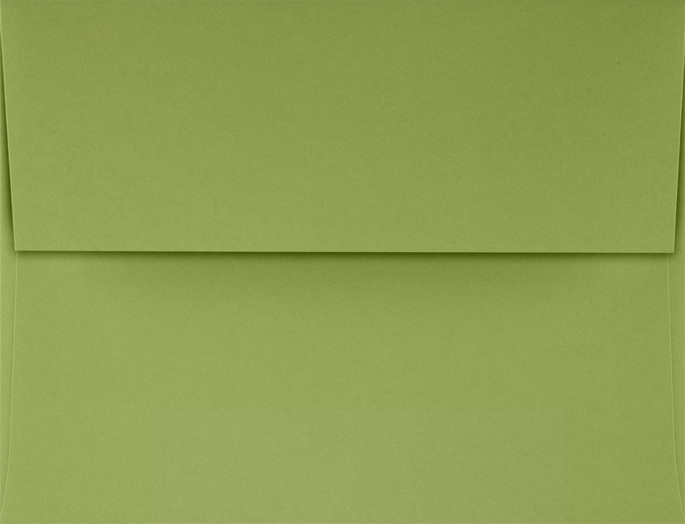 Olive Green 28lb A4 Invitation Envelopes (4 1/4 x 6 1/4) with Peel & Seal