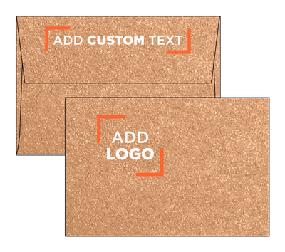 Copper Brown Metallic 32lb A4 Invitation Envelopes (4 1/4 x 6 1/4) with Peel & Seal