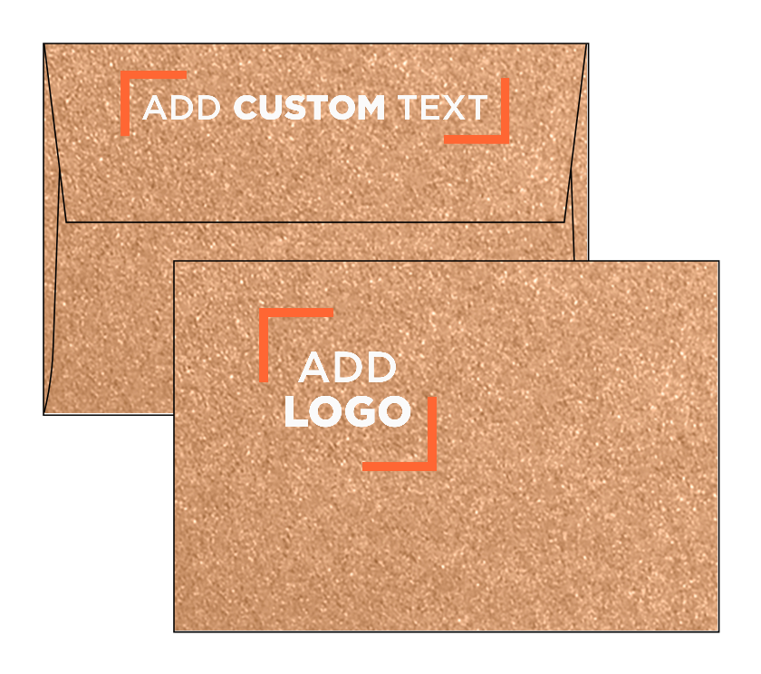 Copper Brown Metallic 32lb A4 Invitation Envelopes (4 1/4 x 6 1/4) with Peel & Seal