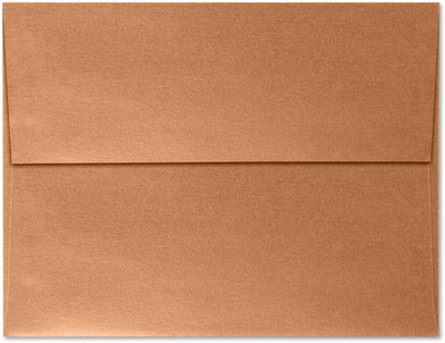 Copper Brown Metallic 32lb A4 Invitation Envelopes (4 1/4 x 6 1/4) with Peel & Seal
