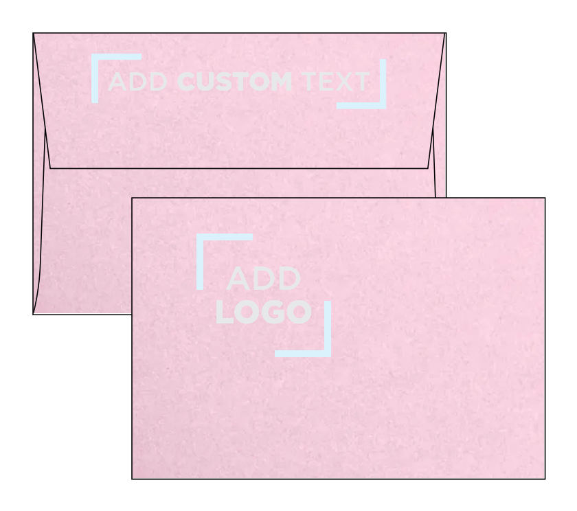 Pink Rose Metallic 32lb A4 Invitation Envelopes (4 1/4 x 6 1/4) with Peel & Seal