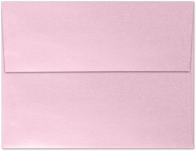 Pink Rose Metallic 32lb A4 Invitation Envelopes (4 1/4 x 6 1/4) with Peel & Seal