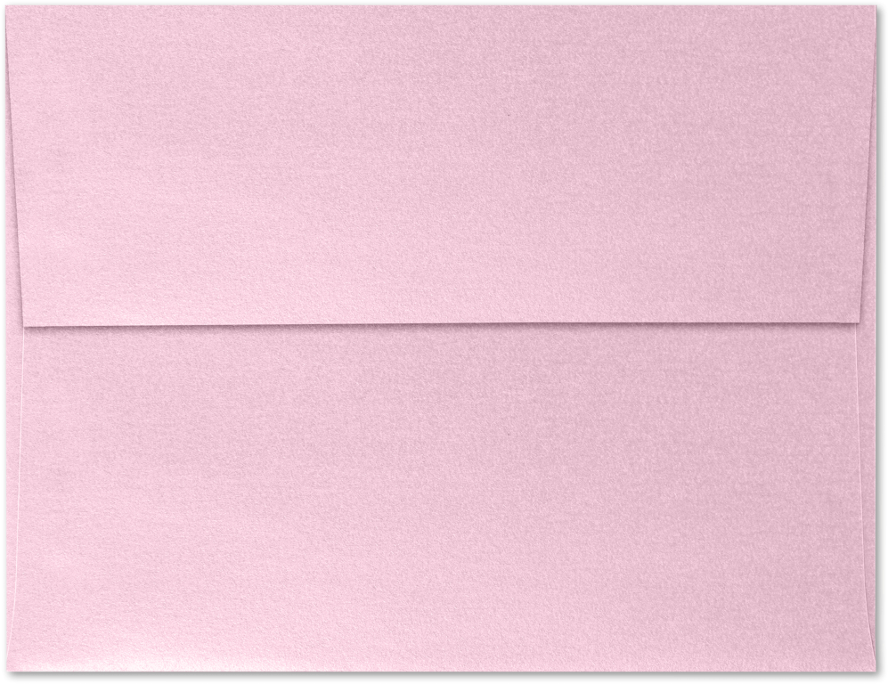 Pink Rose Metallic 32lb A4 Invitation Envelopes (4 1/4 x 6 1/4) with Peel & Seal