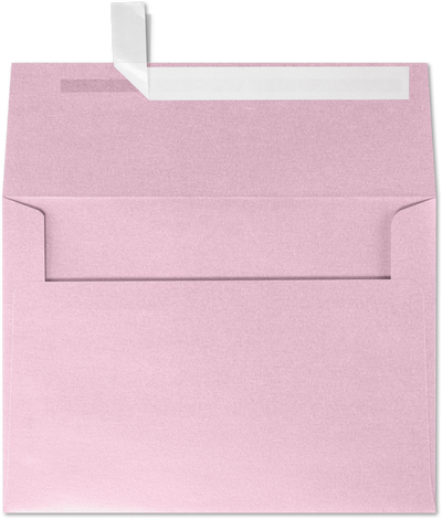 Pink Rose Metallic 32lb A4 Invitation Envelopes (4 1/4 x 6 1/4) with Peel & Seal