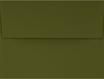 Dark Green Olive 28lb A4 Invitation Envelopes (4 1/4 x 6 1/4) with Peel & Seal