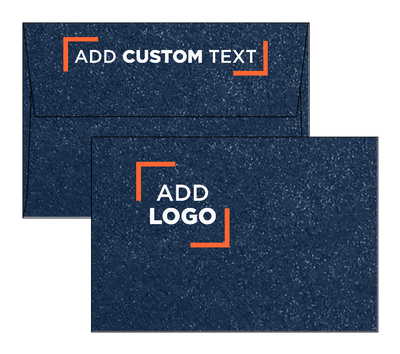 Lapis Navy Blue Metallic 32lb A4 Invitation Envelopes (4 1/4 x 6 1/4) with Peel & Seal