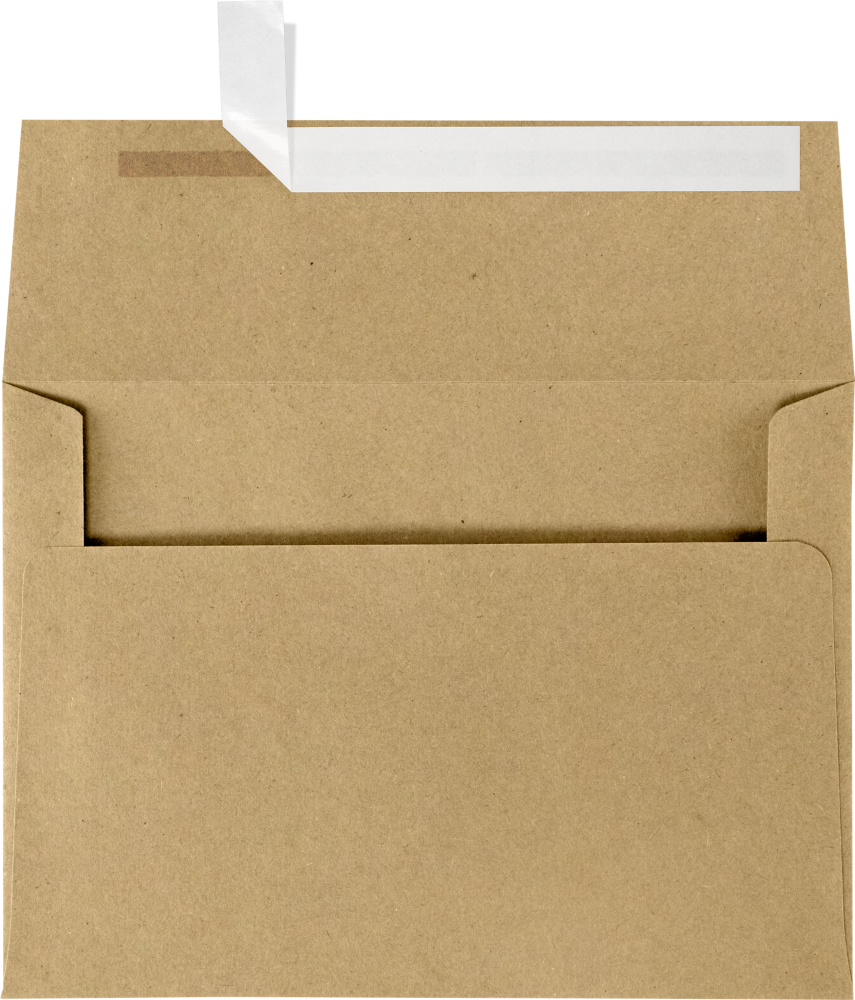 Grocery Bag 28lb A4 Invitation Envelopes (4 1/4 x 6 1/4) with Peel & Seal