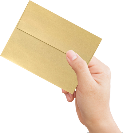 Light Gold Blonde Metallic 32lb A4 Invitation Envelopes (4 1/4 x 6 1/4) with Peel & Seal