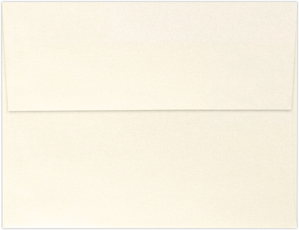 Champagne Ivory Metallic 32lb A4 Invitation Envelopes (4 1/4 x 6 1/4) with Peel & Seal
